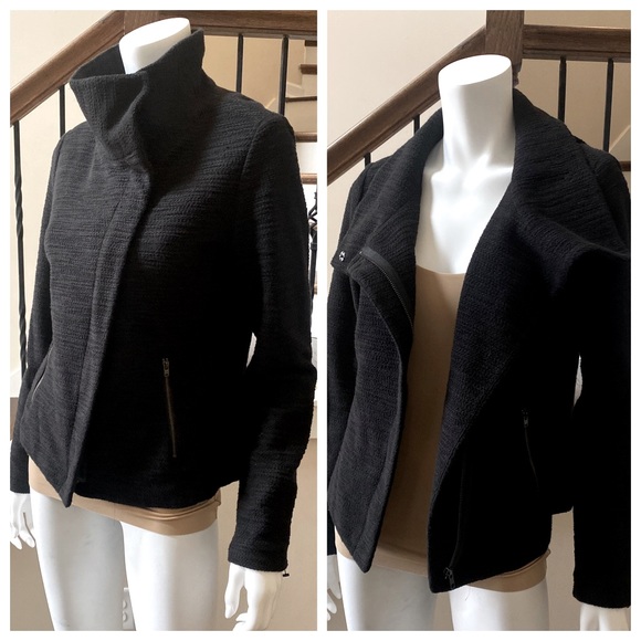 LOFT Jackets & Blazers - LOFT Moto Style Boucle Jacket, size 12